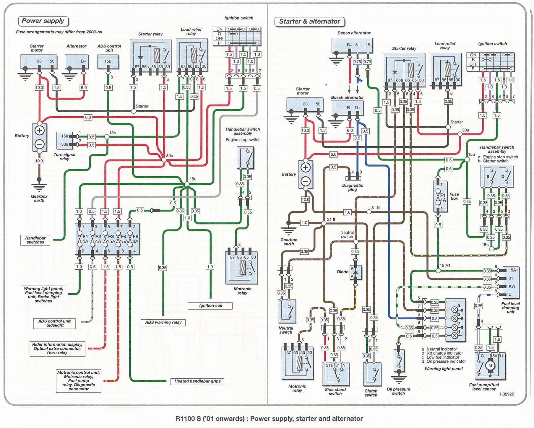 Electric diagram bmw f650gs #6